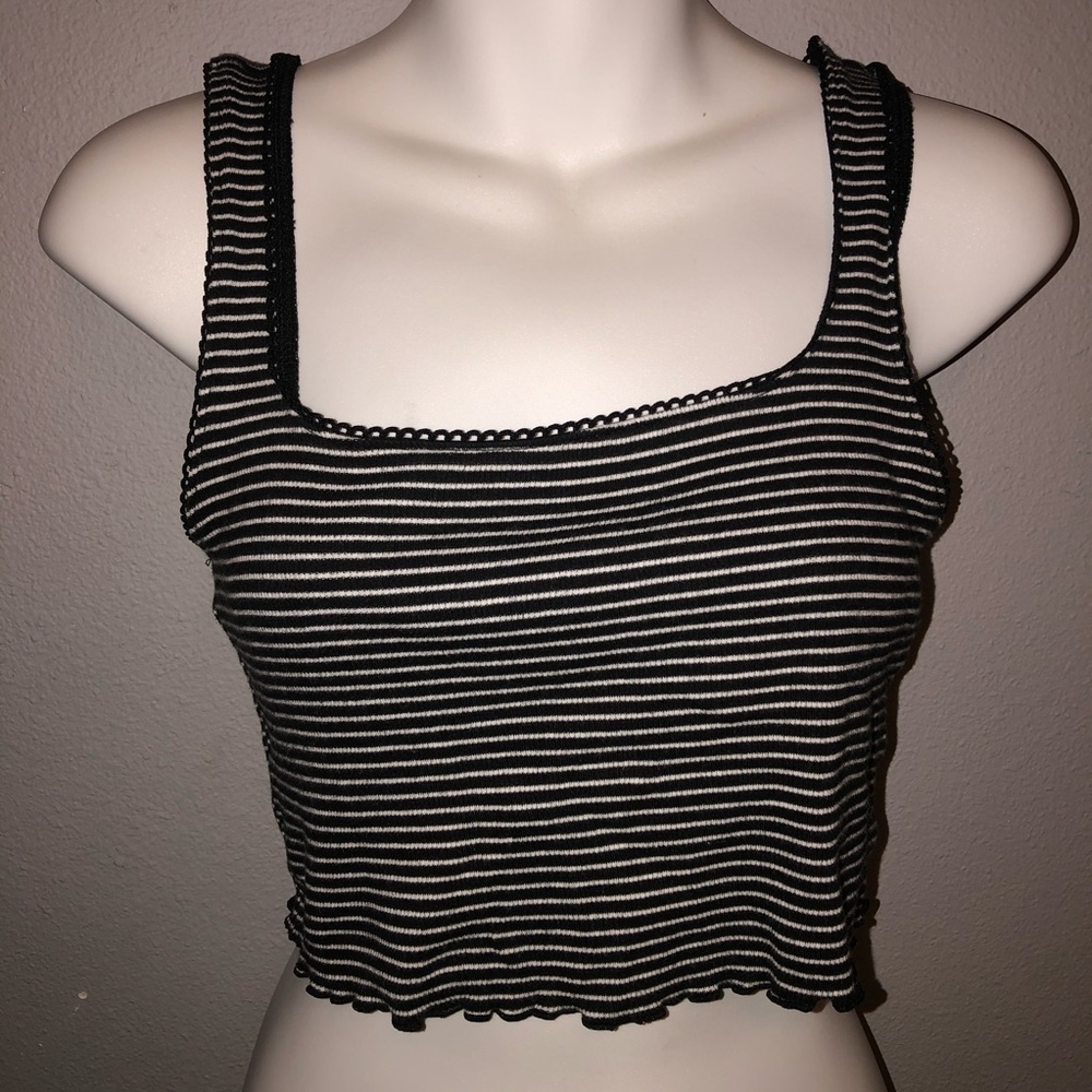 striped crop top